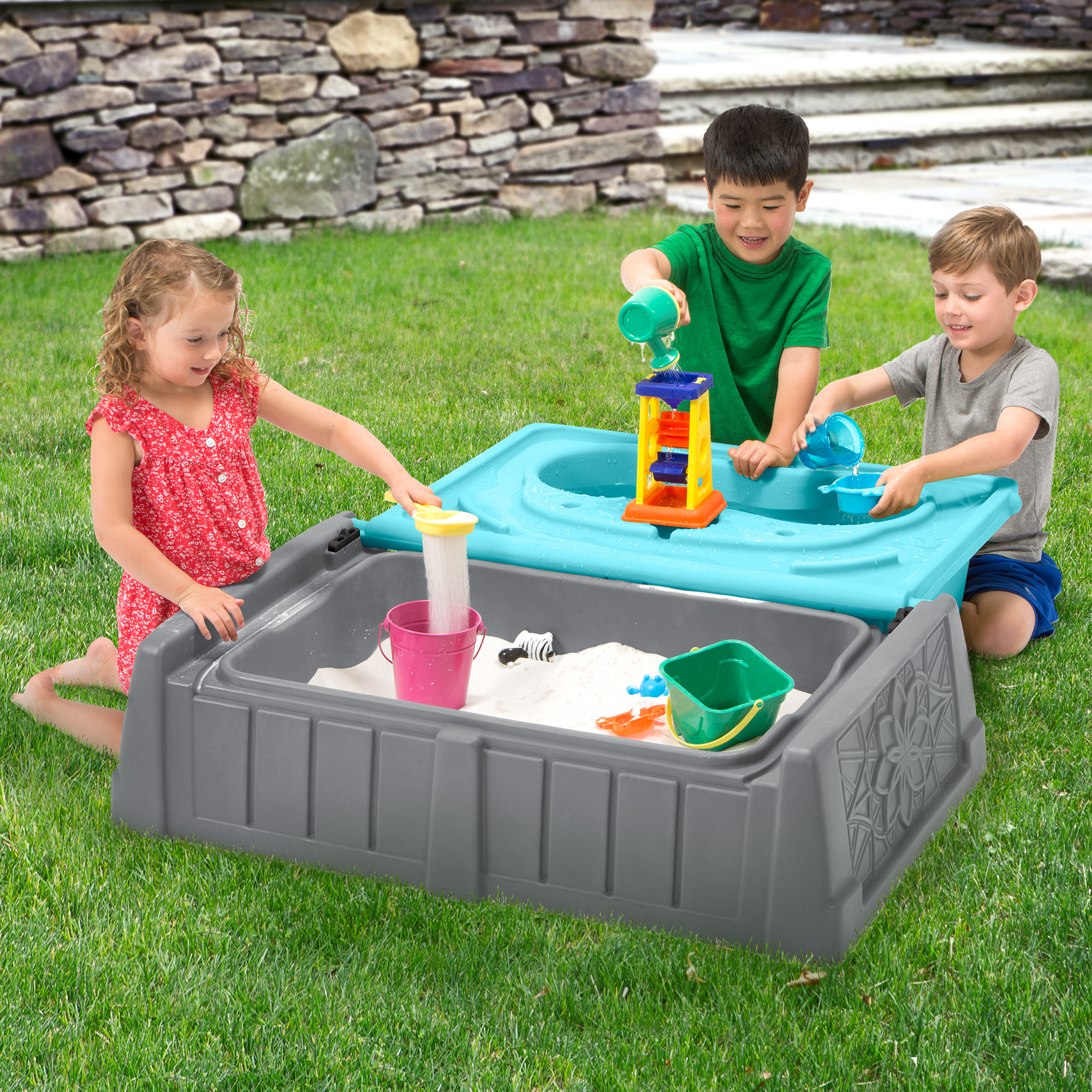 Sand & Water bench, sandbox, water play table, outdoor play