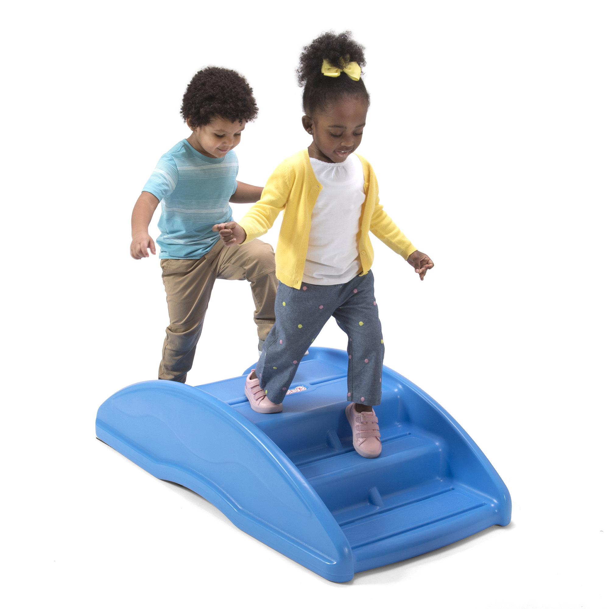 Simplay3 Rocking Bridge 2-sided prentend boat that rocks and bridge with stairs for toddlers and preschoolers