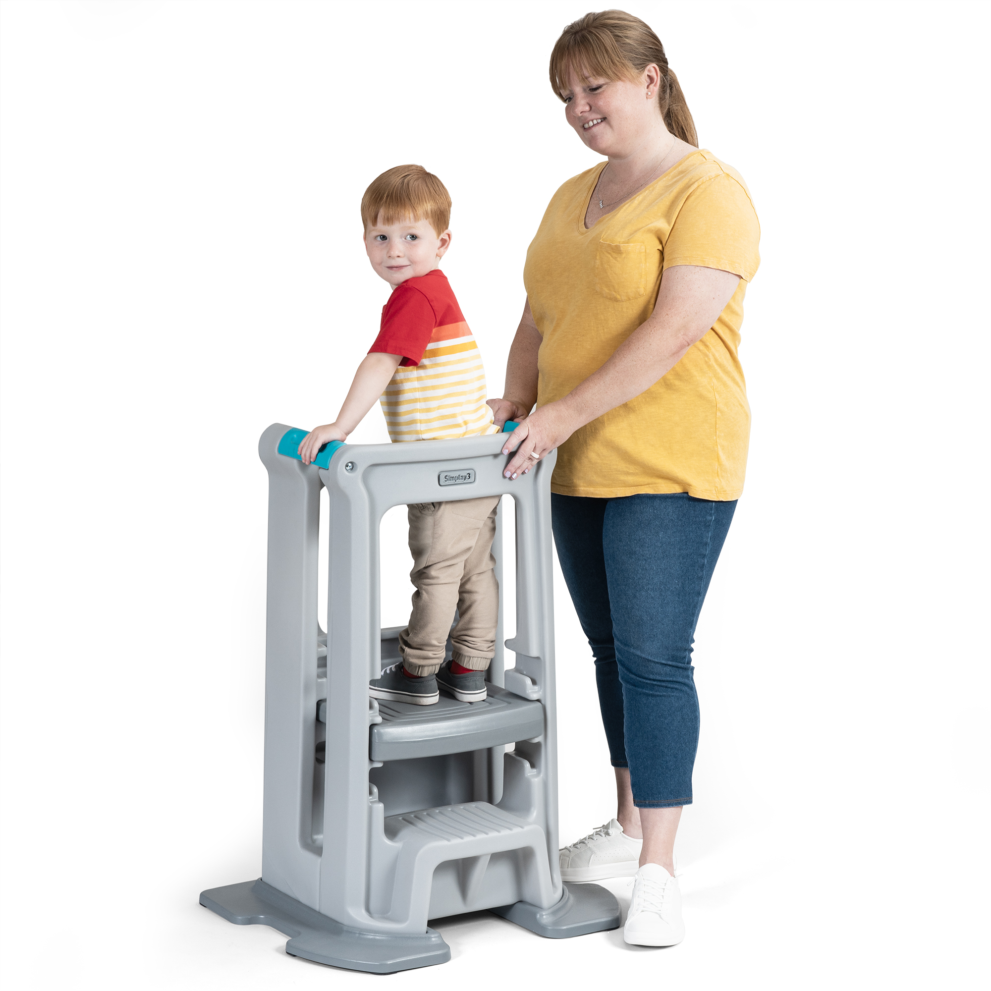 simplay3 toddler tower adjustable grow with me kitchen stool by simplay3 