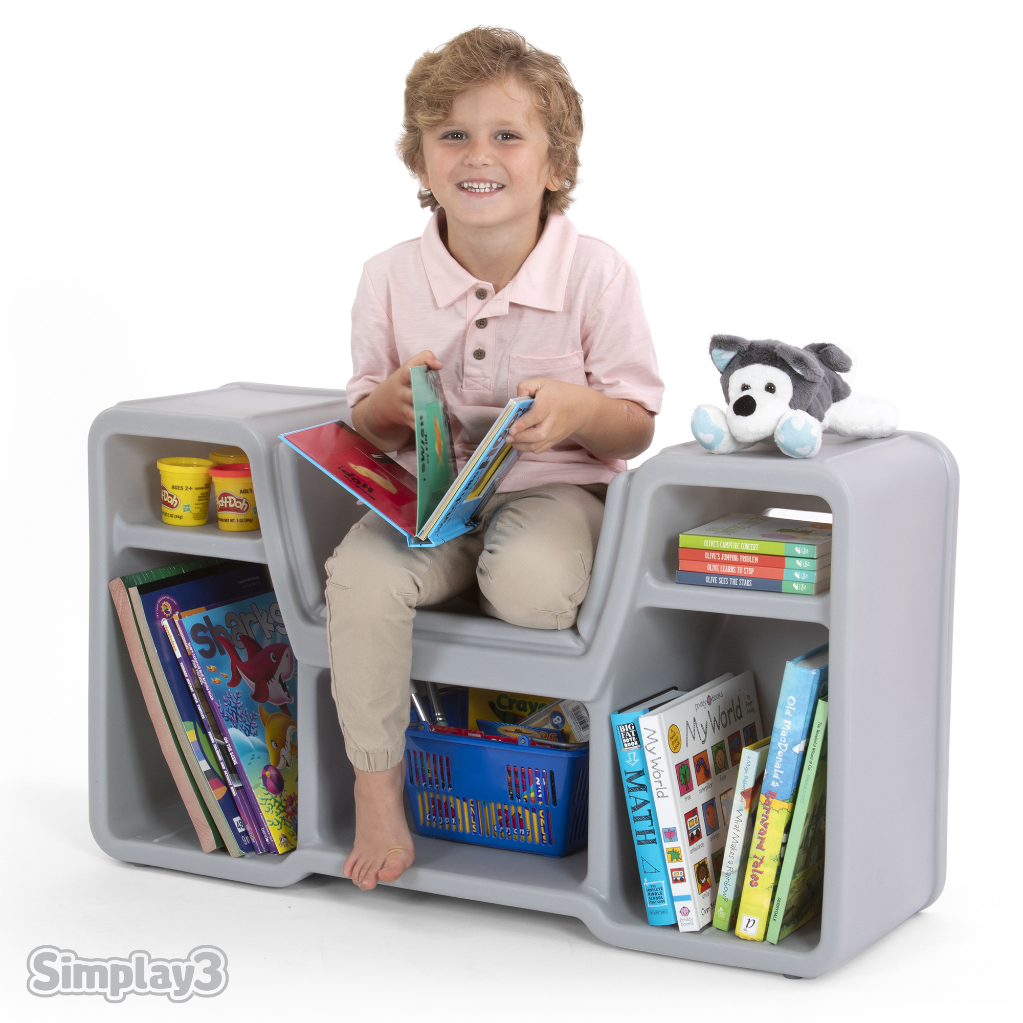 cozy cubby reading nook bookshelf for kids by simplay3