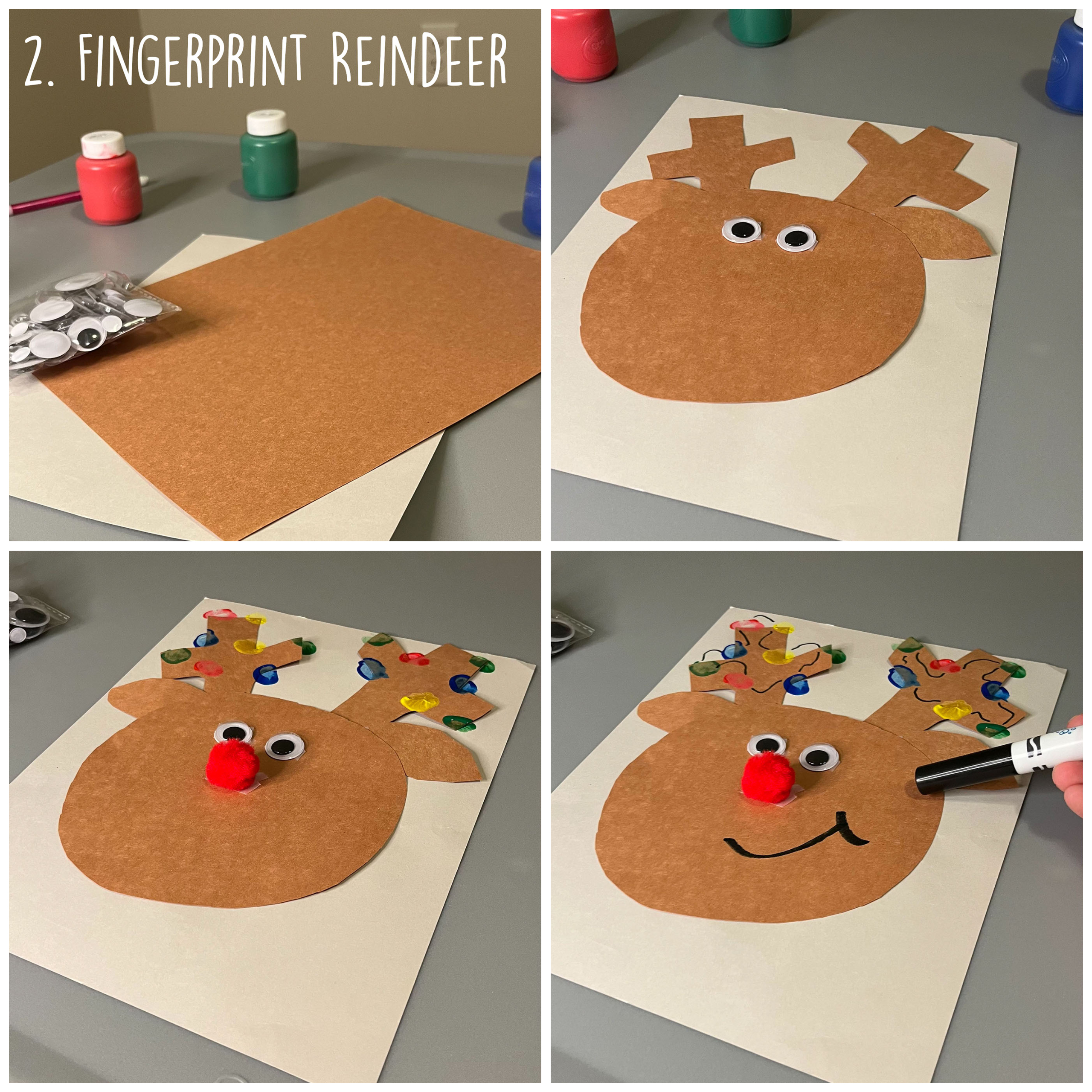 Simplay3 Fingerprint reindeer craft