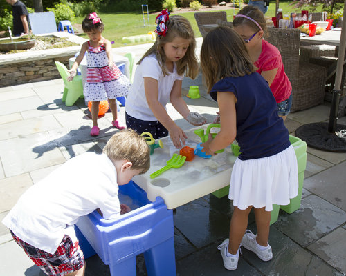 In & Out Activity Table is perfect for multiple child play