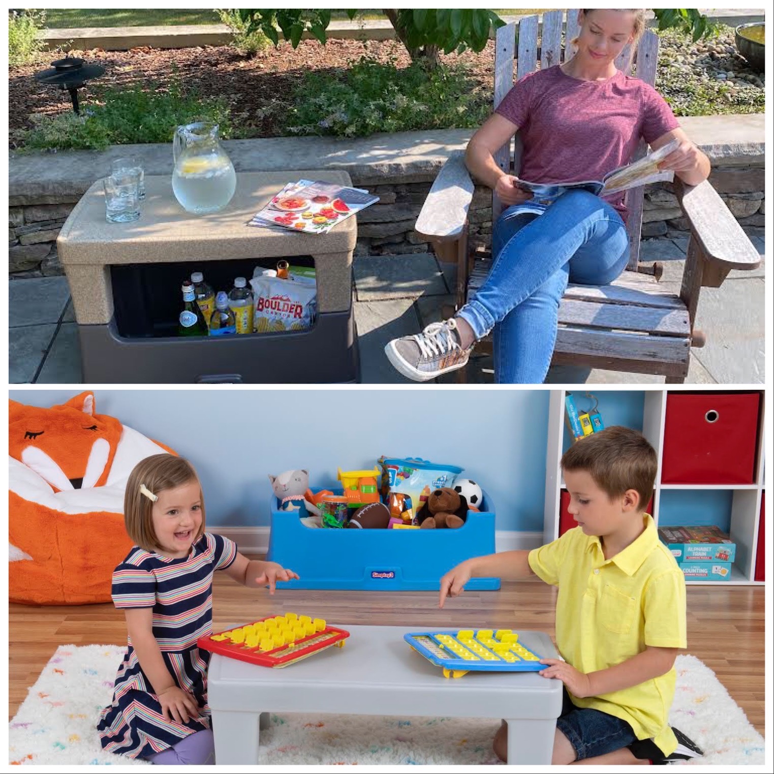 Serve & Store Multi-Use Table | Play Around Toy Box Table