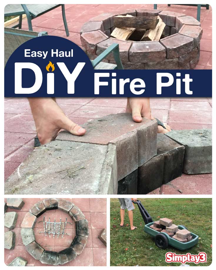 The Easy Haul DIY Fire Pit tutorial, 8 steps to enjoy backyard fires.