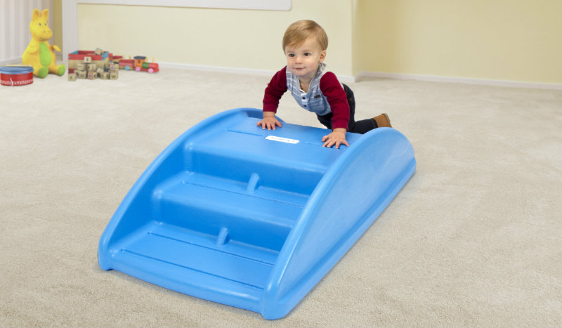 The Rocking Bridge is perfect for helping toddlers develop gross motor skills and balance. 