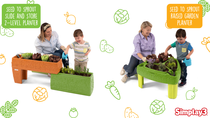 Simplay3 Seed to Sprout Raised Garden Planter