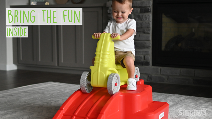 bring the fun indoors when it is raining or too hot.